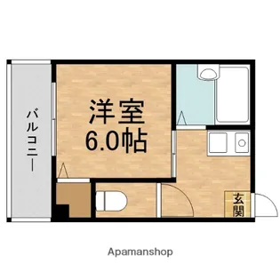 エムローズ太子橋【4階】の間取り