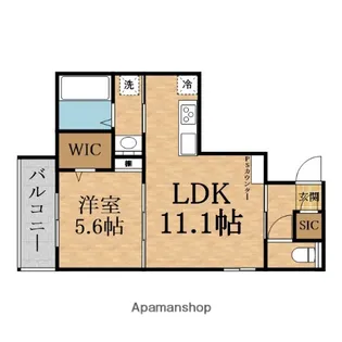 レジェンドコート大宮【2階】の間取り