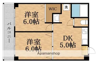 2DKの間取り画像