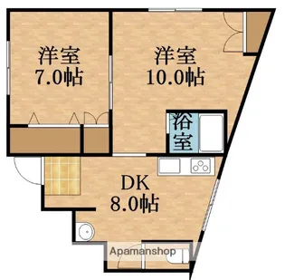 ビルシャナ赤川【1階】の間取り
