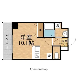 MELDIA CREST TAPP 新大阪 WEST【3階】の間取り