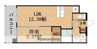 プレジオ三国ASIAN【6階】の間取り