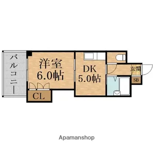 新大阪グランドハイツ北【8階】の間取り
