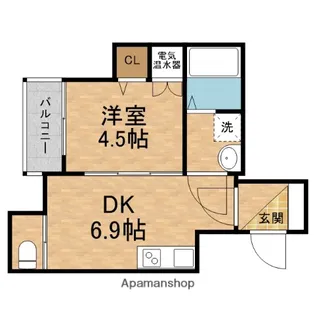 パシフィック千林【2階】の間取り