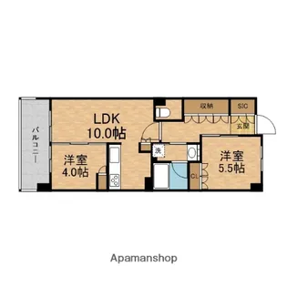 アーバンパーク淡路【8階】の間取り
