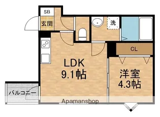 ピノコ【1階】の間取り
