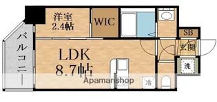 セレニテ新大阪グランデ ミリュー【9階】の間取り