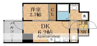 セレニテ新大阪グランデ ミリュー【9階】の間取り