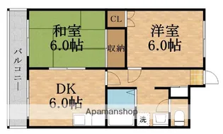 布亀マンション【7階】の間取り