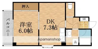 エクセレント藤田【6階】の間取り