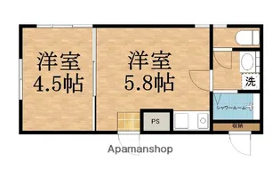 ラムールすみれ【3階】の間取り