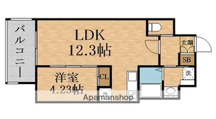 プレジオ西中島ASIAN【9階】の間取り