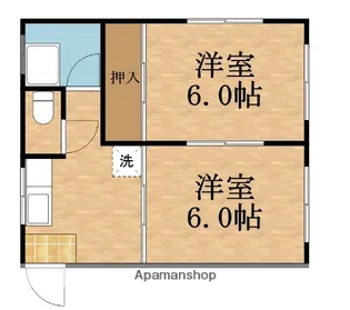河合マンション【2階】の間取り