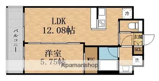 プレジオ東三国【5階】の間取り