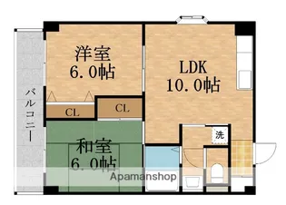 大東マンションⅡ【4階】の間取り