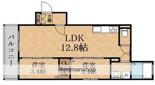 AVANTIO緑橋ALIVIO【3階】の間取り