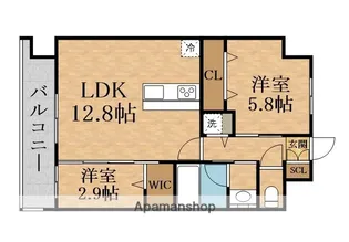 スプランディッドライズ新大阪ノース【12階】の間取り