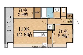スプランディッドライズ新大阪ノース【12階】の間取り