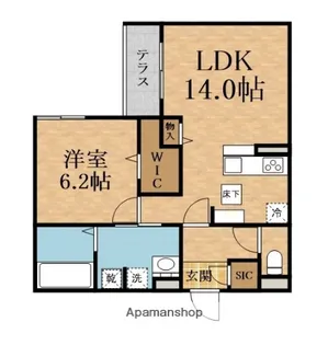 スペチアーレ赤川【1階】の間取り