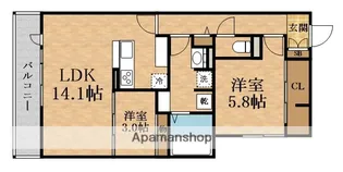 Clashist新森【2階】の間取り