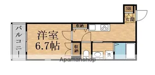 (仮称)都島区中野町ヘーベルメゾン【1階】の間取り