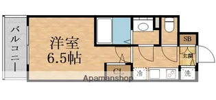 エスリード ザ イーストレジデンス大阪城【11階】の間取り