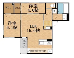 (仮称)D-ROOM橋波東之町 西棟【3階】の間取り