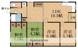 大阪府大阪市都島区御幸町2丁目【一戸建】の間取り