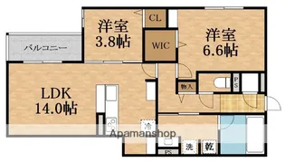 スペチアーレ小松【2階】の間取り