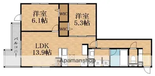 スペチアーレ小松【1階】の間取り