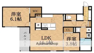 スペチアーレ小松【1階】の間取り