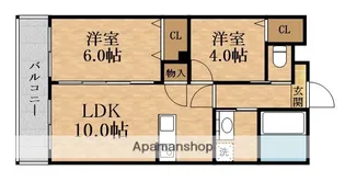 グランイニシオ都島【1階】の間取り