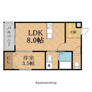 グランイニシオ都島【3階】の間取り