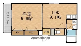 1LDKの間取り画像