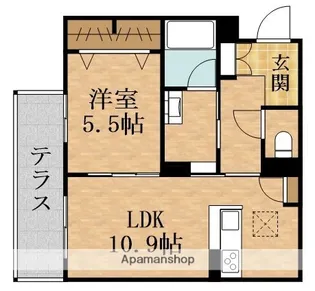 シャーメゾン玉津【1階】の間取り