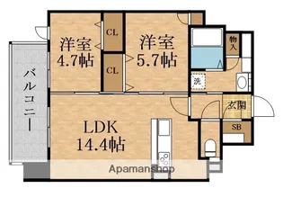 Moruan Residence【6階】の間取り