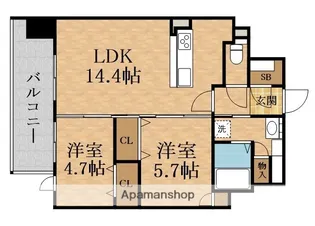 Moruan Residence【2階】の間取り