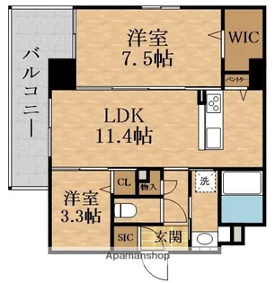 Moruan Residence【2階】の間取り