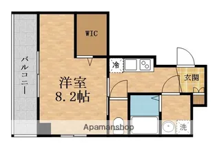 1Kの間取り画像