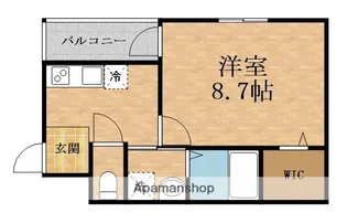 1Kの間取り画像