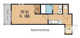 1Kの間取り画像