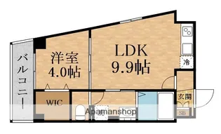 アルカンシェルコート緑橋【2階】の間取り