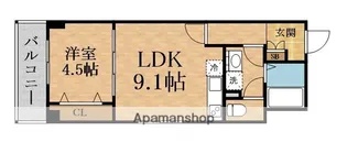 アルカンシェルコート緑橋【2階】の間取り