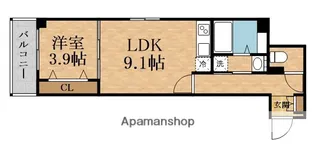 アルカンシェルコート緑橋【2階】の間取り