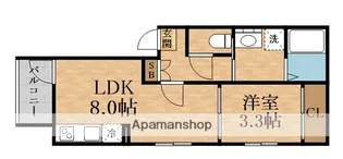 パークテラス淡路【1階】の間取り