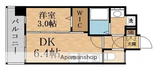 プレサンス東淀川駅前プローシェ【15階】の間取り