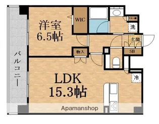 プレサンス東淀川駅前プローシェ【15階】の間取り
