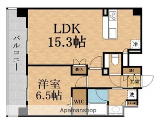 プレサンス東淀川駅前プローシェ【15階】の間取り