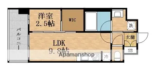 コンフォリア・リヴ淡路【4階】の間取り
