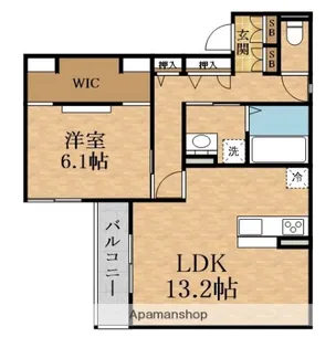 スペチアーレ城北公園【2階】の間取り